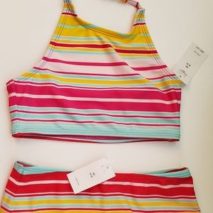 GAP Striped halter swim NWT XS (4-5)